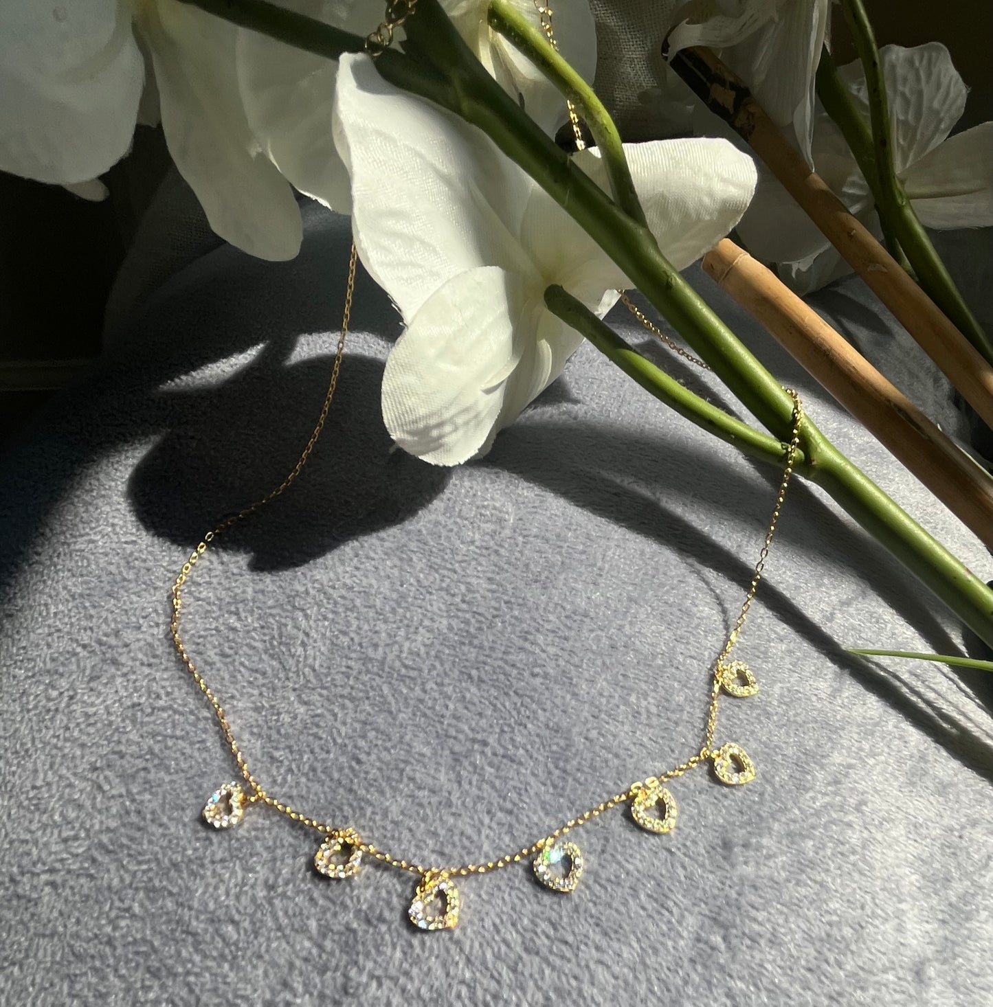 925 Sterling Silver Heart Charm Necklace | Gold Plated & Silver Options