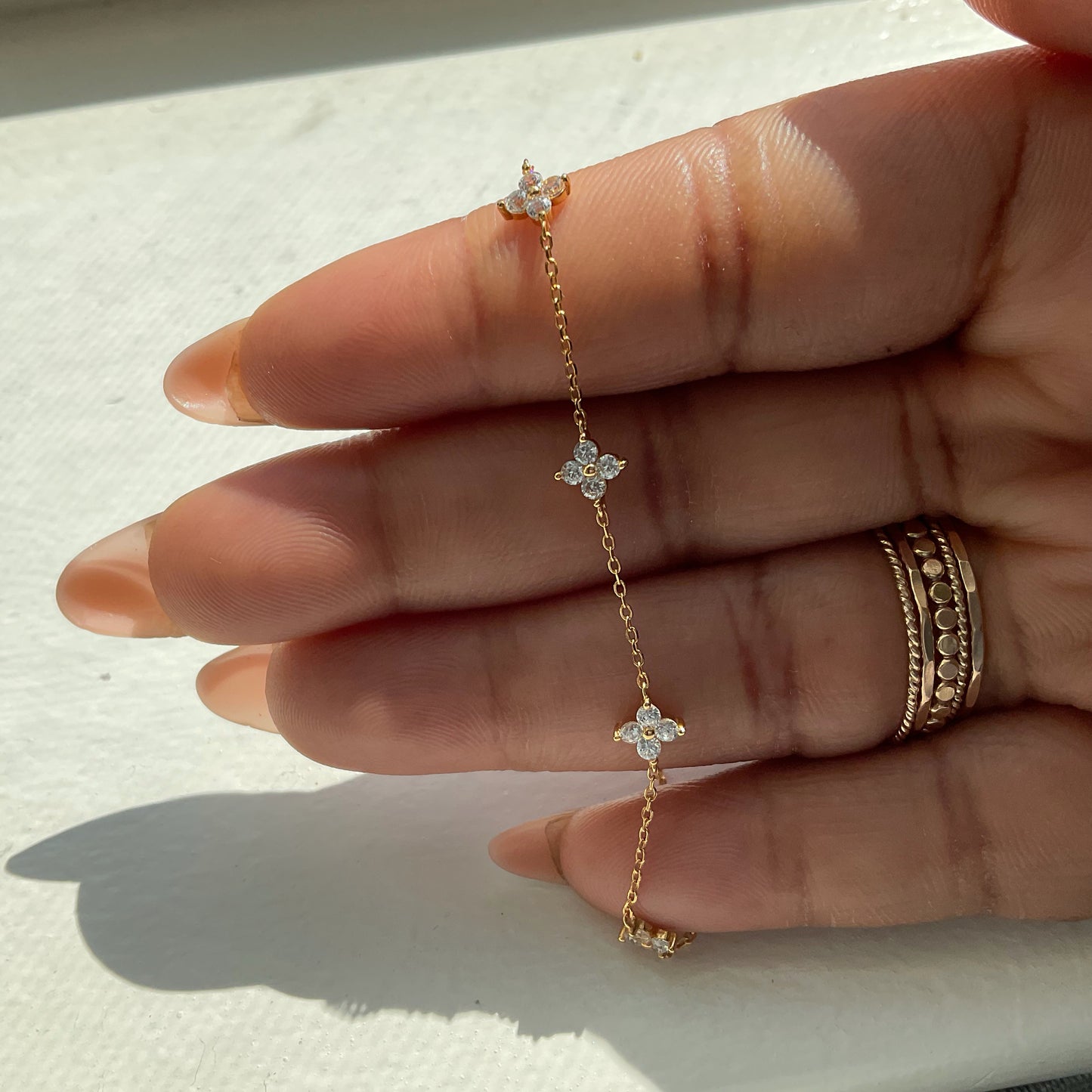 🌸 Dainty Flower Bracelet