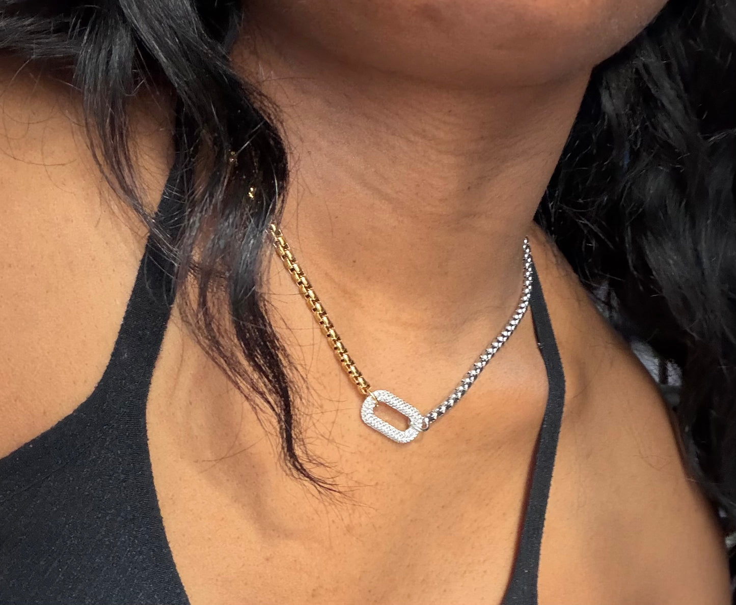 The Linked Up Necklace — Gold Plated Sterling Silver & Brass