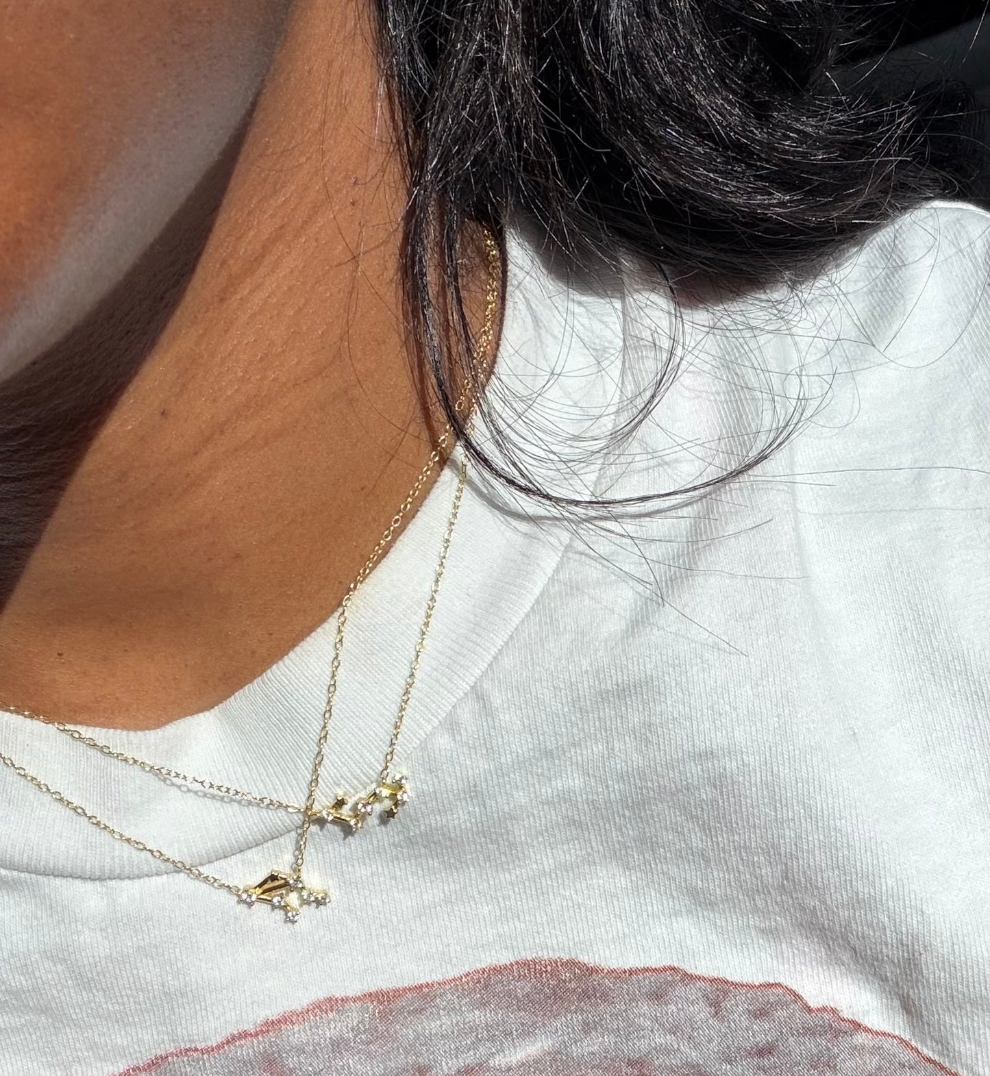 Gold Plated 925 Sterling Silver Zodiac Constellation Necklace