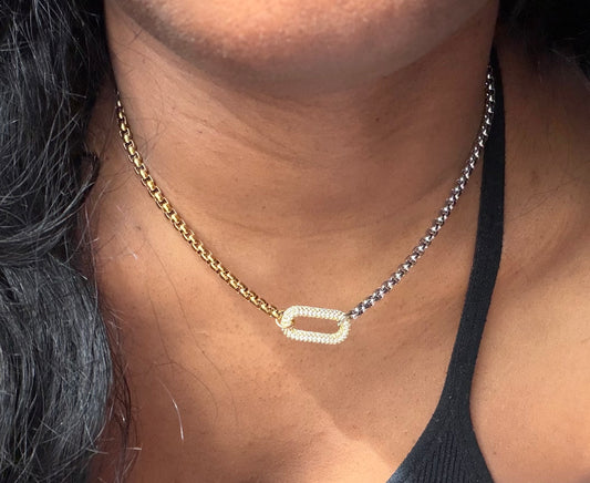The Linked Up Necklace — Gold Plated Sterling Silver & Brass