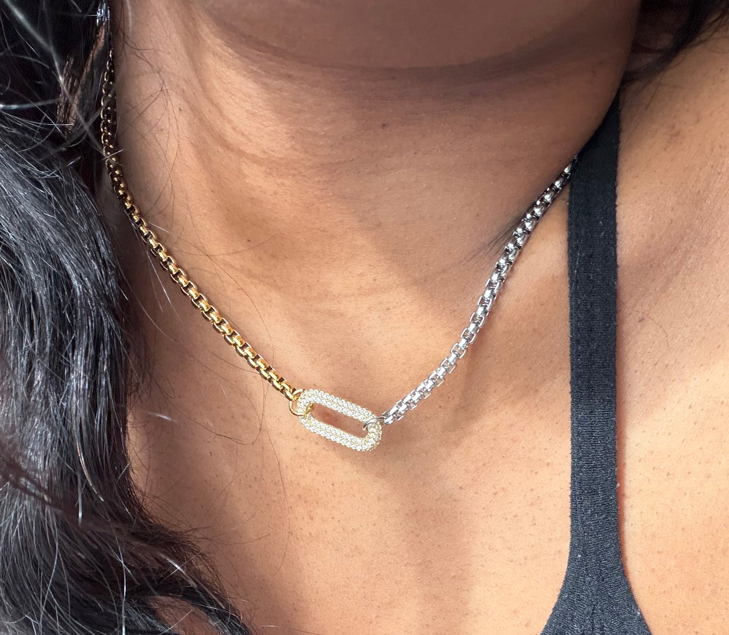The Linked Up Necklace — Gold Plated Sterling Silver & Brass