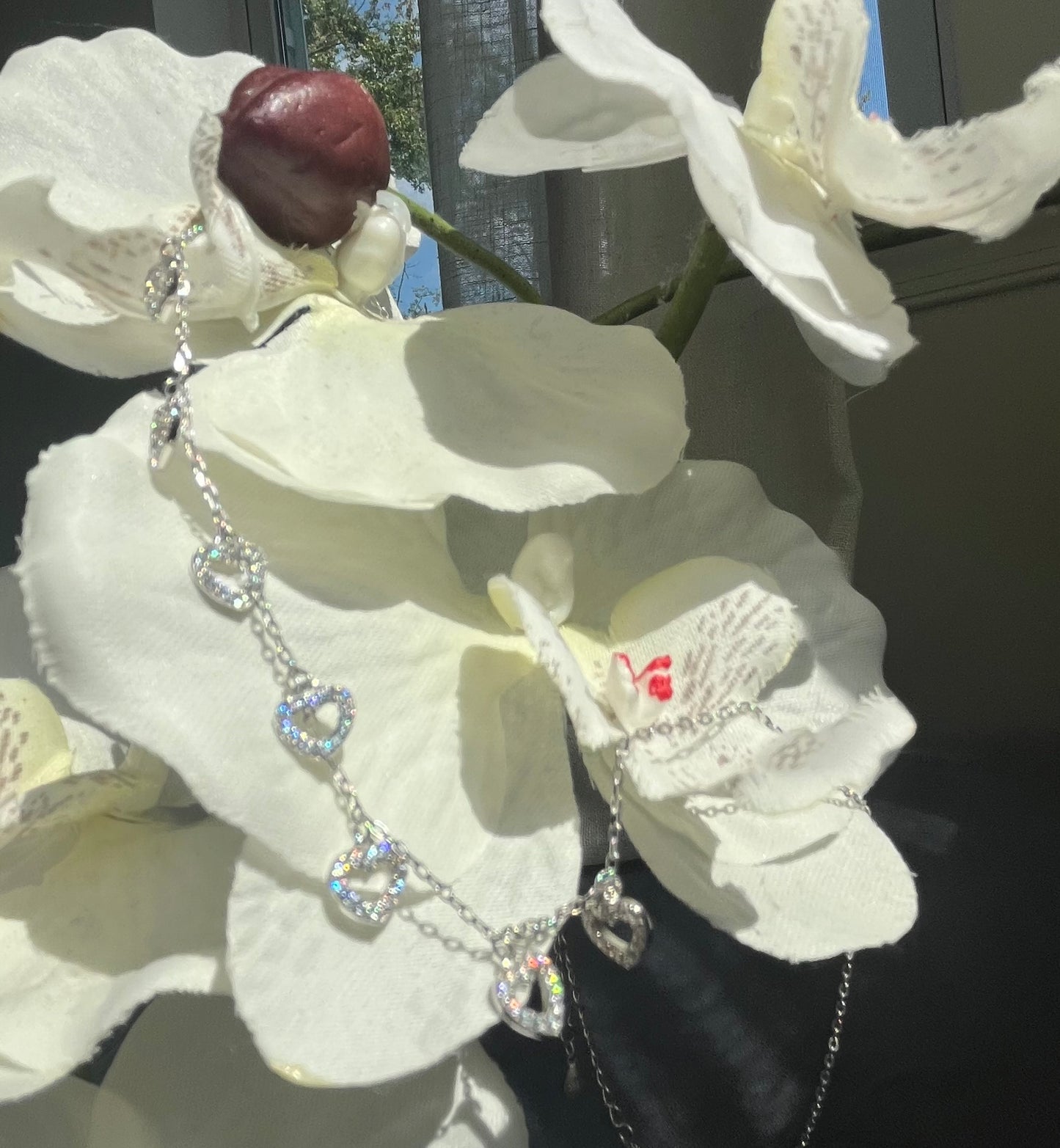 925 Sterling Silver Heart Charm Necklace | Gold Plated & Silver Options