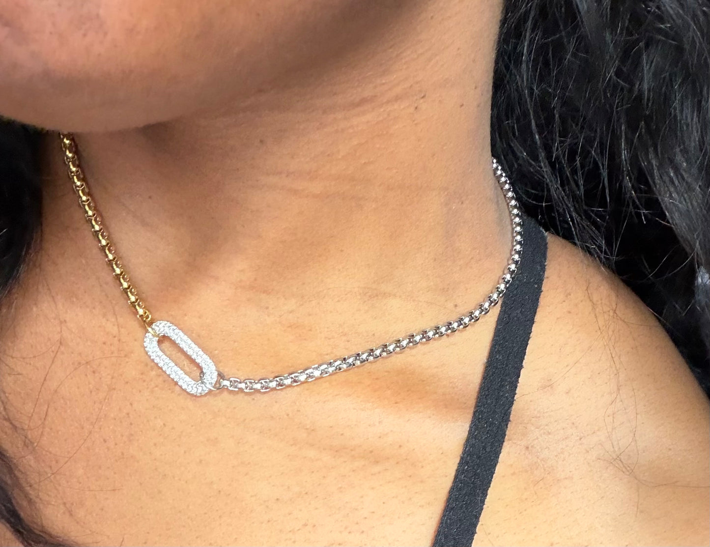 The Linked Up Necklace — Gold Plated Sterling Silver & Brass
